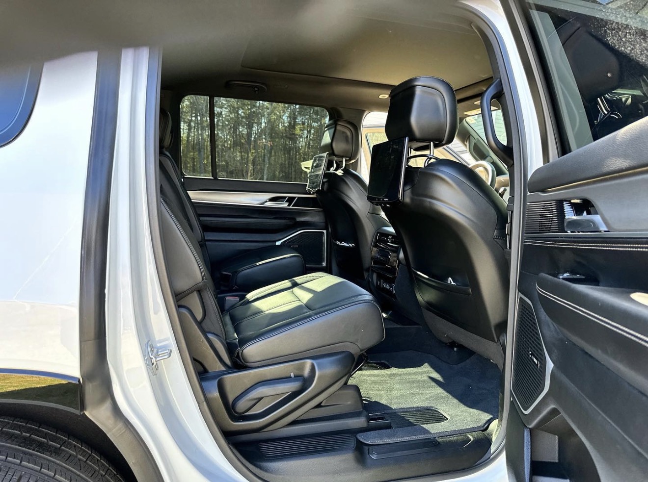 Freshly cleaned SUV cabin