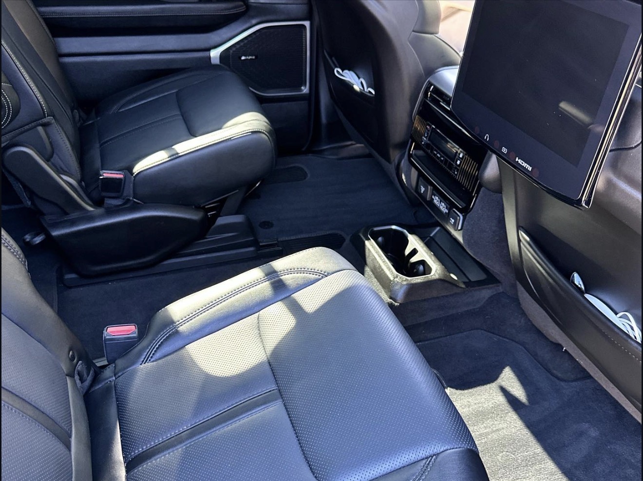 Detailed luxury SUV second row